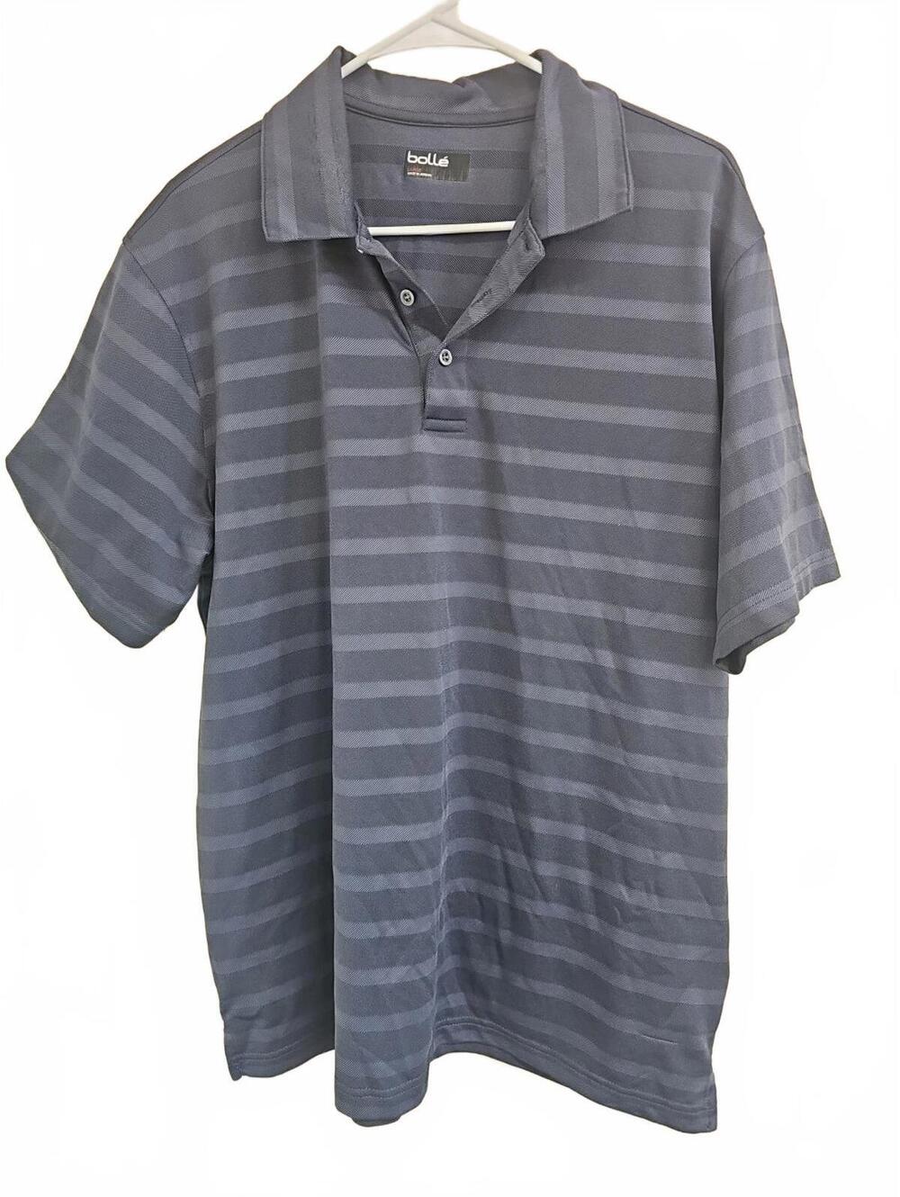 Bolle Polo Shirt Men's Size L Short Sleeve Athletic Golf Quick Dry Moisture Wick